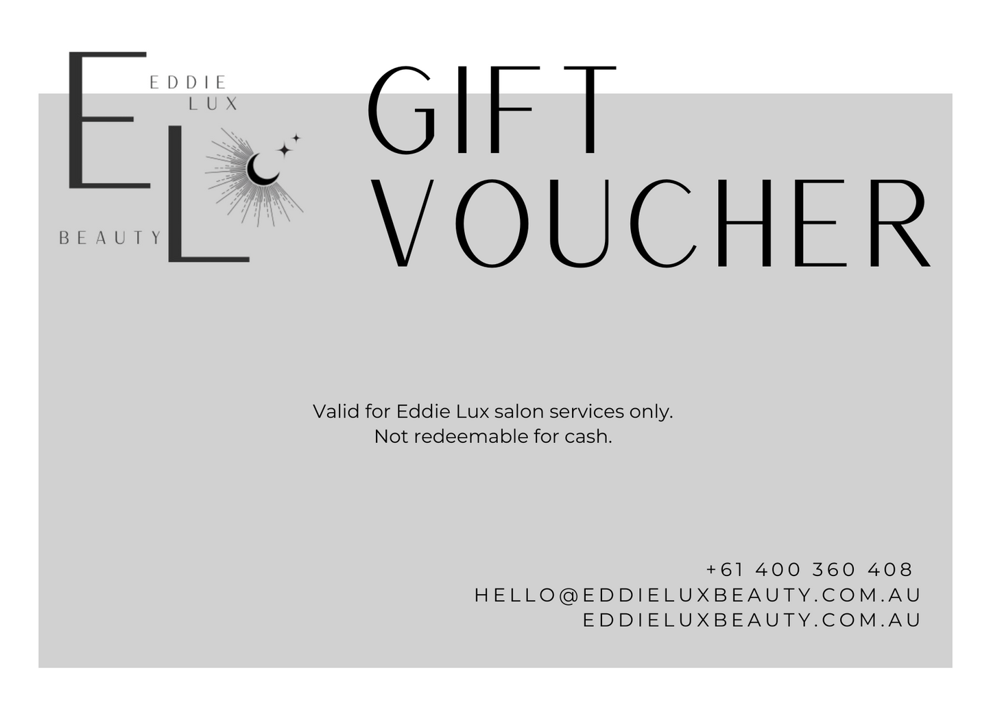 EDDIE LUX Gift Card